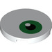 LEGO Tile 3 x 3 Round with Eye with Gren (67095 / 68370)