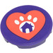 LEGO Tile 3 x 3 Round with Heart, House, Paw Sticker (67095)