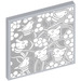 LEGO Tile 4 x 4 with Bird Pattern Glass-engraved Mirror Sticker (1751)