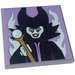 LEGO Tile 4 x 4 with Maleficent, Flames Sticker (1751)