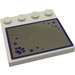 LEGO Tile 4 x 4 with Studs on Edge with Mirror and Paw Print Sticker (6179)