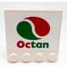LEGO Tuile 4 x 4 avec Goujons sur Bord avec &#039;Octan&#039; et logo Autocollant (6179)
