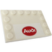 LEGO Tile 4 x 6 with Studs on 3 Edges with Audi Sticker (6180)