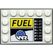 LEGO Tile 4 x 6 with Studs on 3 Edges with &#039;FUEL&#039; and &#039;WR&#039; Sticker (6180)