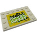 LEGO Tile 4 x 6 with Studs on 3 Edges with Rubber Duckies Sticker (6180)