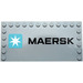 LEGO Flise 6 x 12 med knops på 3 Edges med &quot;MAERSK&quot; Klistermærke (6178)