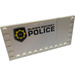 LEGO Tile 6 x 12 with Studs on 3 Edges with Minifigure Head Badge and &#039;SUPER SECRET POLICE&#039; Pattern Model Left Sticker (6178)