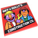 LEGO Tile 6 x 6 with Biff &amp; Sully‘s Construction Co. Sticker with Bottom Tubes, Textured Top (10202)