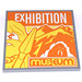 LEGO Tile 6 x 6 with Exhibition Museum Sticker with Bottom Tubes, Textured Top (10202)