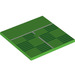 LEGO Tile 6 x 6 with Football pitch edge with Bottom Tubes, Textured Top (10202 / 73174)