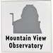 LEGO Fliese 6 x 6 mit Mountain View Observatory Aufkleber mit Unterrohren (10202)