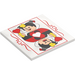 LEGO Tile 6 x 6 with Queen of Hearts Playing Card with Bottom Tubes, Textured Top (10202 / 104672)