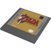 LEGO Tile 6 x 6 with 'THE LEGEND OF ZELDA LINK'S AWAKENING' Nintendo Game Boy Game Pak Cartridge Sticker with Bottom Tubes, Textured Top (10202)