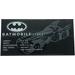 LEGO Tile 8 x 16 with Batman Logo, &#039;BATMOBILE (1989)&#039; Sticker with Bottom Tubes, Textured Top (90498)