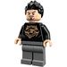 LEGO Tony Stark with Black Shirt with Gold Helmet Minifigure