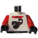 LEGO Torso met Rood Armen, Zwart Handen en Scorpion (973 / 73403)