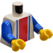 LEGO Torso with Vertical Red and Blue Stripes and Blue Arms (973)