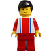 LEGO Tourist in Striped Shirt and with Black Hair  Minifigure