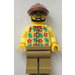 LEGO Turista con Barba e Reddish Marrone Piatto Berretto Minifigure