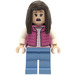 LEGO Tourist Woman in Dark Pink Vest minifiguur