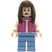 LEGO Turist Kvinne i Dark Rosa Vest Minifigur