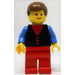 LEGO Town Square Male with 3 Red Buttons Shirt Minifigure