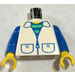 LEGO Town Torso met Striped Undershirt, Zipper Jasje Pockets Patroon (973 / 73403)