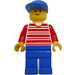 LEGO Town Weiß Streifen Minifigur