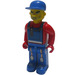 LEGO Tractor Driver with Blue Overalls Minifigure