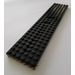 LEGO Train Base 6 x 28 with Black and Yellow Danger Stripes Sticker with 10 Round Holes Each End