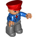 LEGO Zug Conductor mit rot Hut Duplo Abbildung
