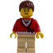 LEGO Tog Passager med Rød Sweater Minifigur