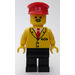 LEGO Train Worker with Yellow Suit Jacket Minifigure