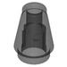 LEGO Transparent Black  Cone 1 x 1 with Top Groove (28701 / 59900)