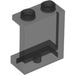 LEGO Transparant zwart Paneel 1 x 2 x 2 met zijsteunen, holle noppen (35378 / 87552)