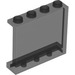 LEGO Transparentes Schwarz Panel 1 x 4 x 3 mit Seitenstützen, Hohlbolzen (35323 / 60581)