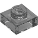 LEGO Transparent Black  Plate 1 x 1 (3024)
