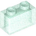 LEGO Transparant Opaalblauw Steen 1 x 2 zonder buis aan de onderzijde (3065 / 35743)