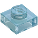 LEGO Transparent Blue Opal Plate 1 x 1 (3024)