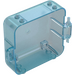 LEGO Transparent Blue Opal Play Cube Box 3 x 8 with Hinge (64462)