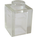 LEGO Transparente Ladrillo 1 x 1 con Frosted Horizontal Line