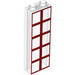LEGO Transparent Backstein 1 x 2 x 5 mit rot Fenster Grid Dekoration ohne Bolzenhalter (2454 / 69355)