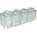 LEGO Transparent Backstein 1 x 4 mit Frosted Horizontal Line