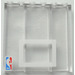 LEGO Przezroczysty Cegła 1 x 6 x 5 z &#039;NBA&#039; I Biały Rectangle (45528 / 46196)