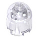 LEGO Transparent Brique 2 x 2 x 1.7 Rond Cylindre avec Dome Haut avec Blanc Dots (Montant solide encastré) (26451)