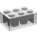 LEGO Transparent Brique 2 x 3 (3002)