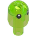 LEGO Vert Clair Transparent Barre 1 avec couvercle léger avec Z-Blob Yeux / Face (4278 / 102972)