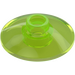 LEGO Transparent Bright Green Dish 2 x 2 (4740)