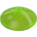 LEGO Transparent Bright Green Dish 3 x 3 (35268 / 43898)