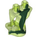 LEGO Transparentes helles Grün Ghost Beine mit Marbled Dark Green (82434)